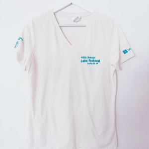 White V-Neck T-Shirt